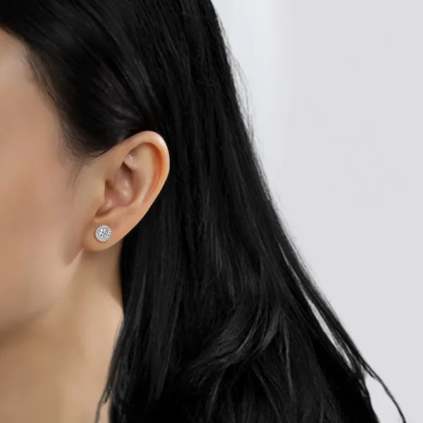 0.80CTW HALO STUD  EARRINGS Image 3 Lester Martin Dresher, PA