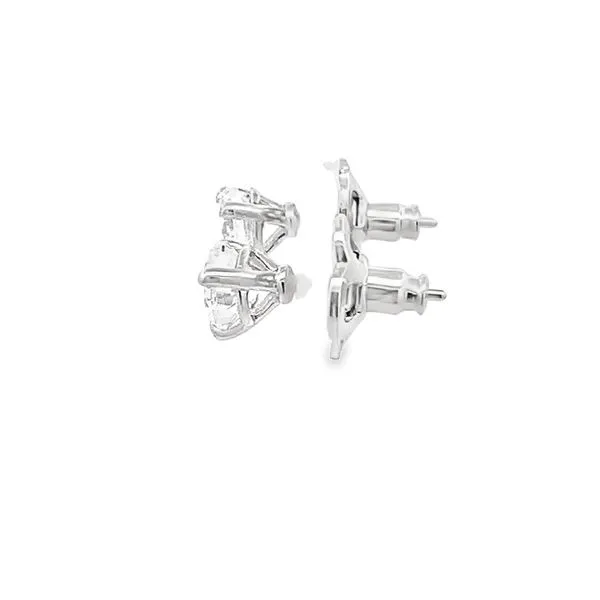 1.50CTW MARTINI THREE PRONG STUD EARRINGS