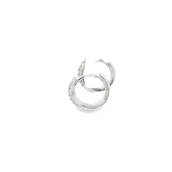 0.20CTW 11MM PAVE HUGGIE EARRINGS