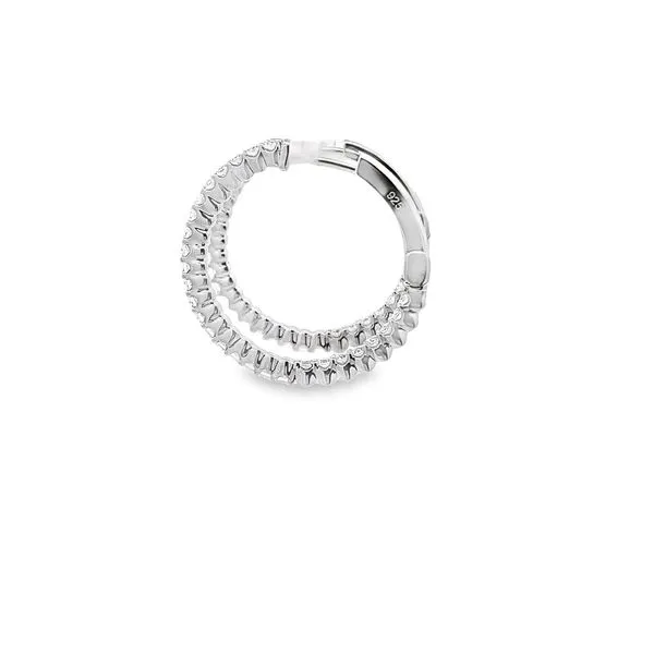 1.08CTW 20MM INSIDE- OUT HINGED HOOP EARRINGS