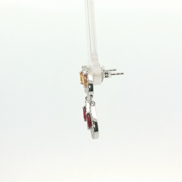 0.24CTW CITRINE AND 0.46CTW GARNET EARRINGS WITH  0.30CTW WHITE TOPAZ ACCENTS Image 2 Lester Martin Dresher, PA