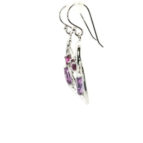 1.37CTW AMETHYST AND RHODALITE GARNET EARRINGS Image 2 Lester Martin Dresher, PA
