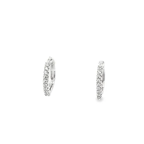0.22CTW 13.5MM HUGGIE EARRINGS Image 3 Lester Martin Dresher, PA