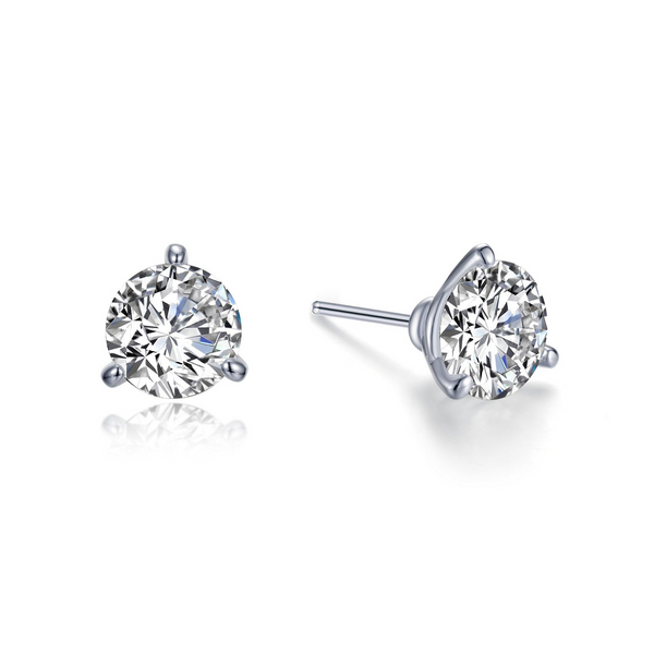 2.50CTW THREE PRONG MARTINI STUD EARRINGS Lester Martin Dresher, PA
