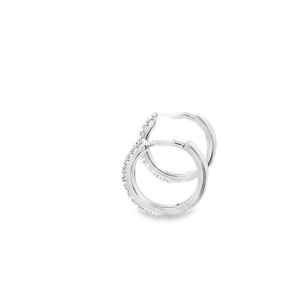0.22CTW 13.5MM HUGGIE EARRINGS Image 2 Lester Martin Dresher, PA