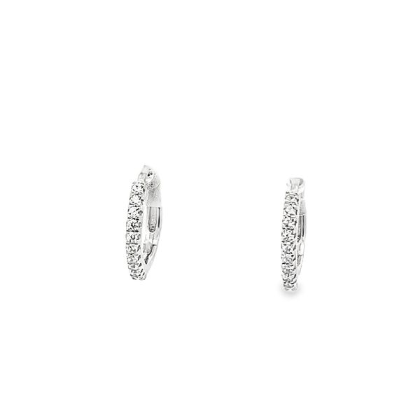 0.22CTW 13.5MM HUGGIE EARRINGS Image 3 Lester Martin Dresher, PA