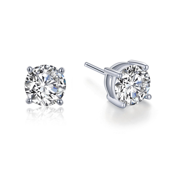 3.00CTW FOUR PRONG ROUND STUD EARRINGS Lester Martin Dresher, PA