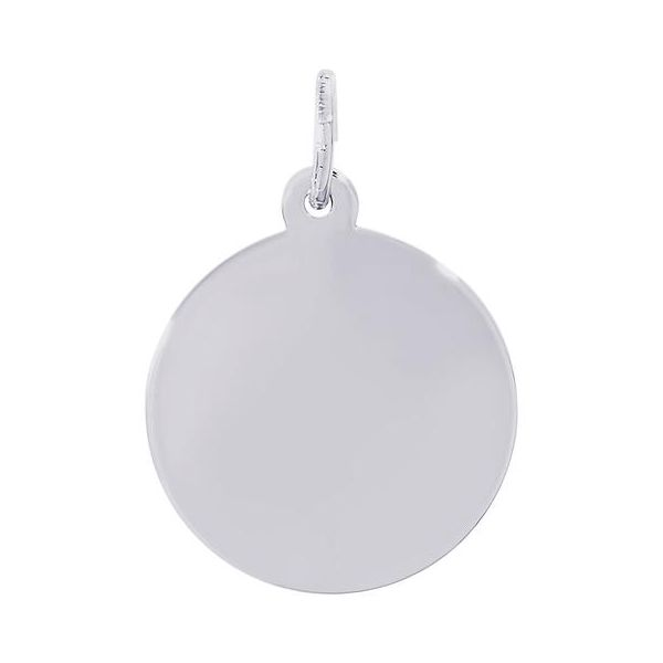 STERLING SILVER ROUND DISC 11/16