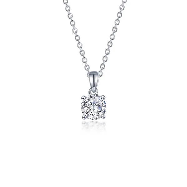1.25CTW STERLING SILVER SOLITAIRE PENDANT similar item image