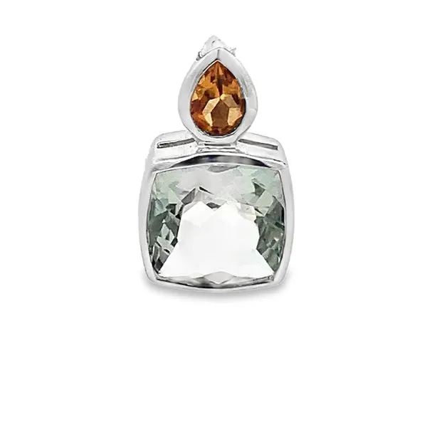 7.12CT TW GREEN AMETHYST PENDANT Lester Martin Dresher, PA