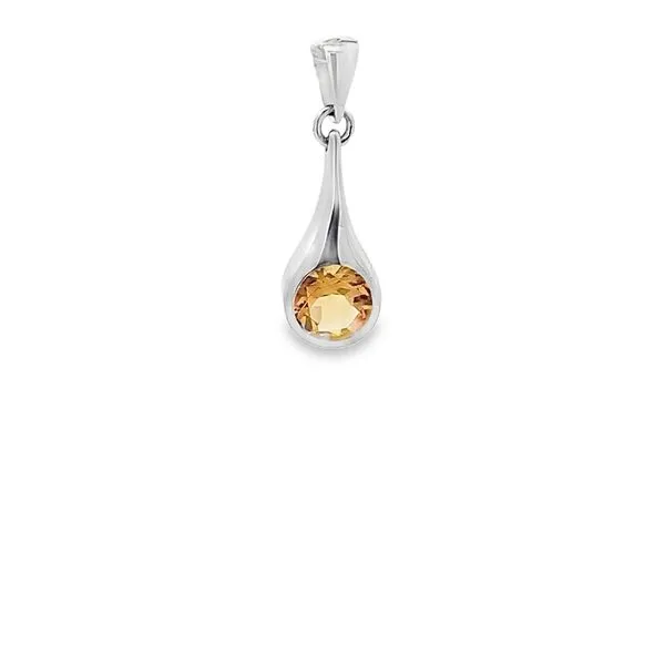 1.17CT GOLDEN CITRINE PENDANT Lester Martin Dresher, PA