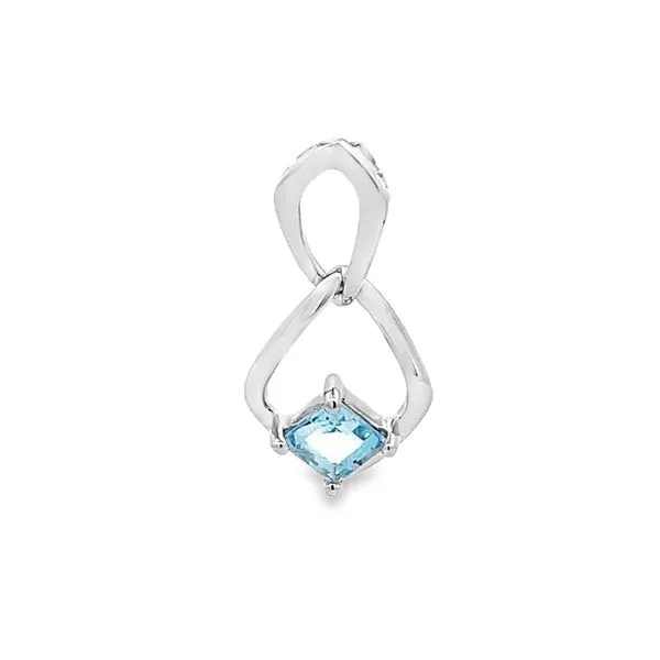 0.69CTW BLUE TOPAZ PENDANT