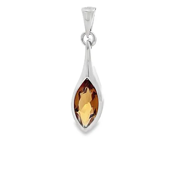 1.50CT COGNAC QUARTZ PENDANT