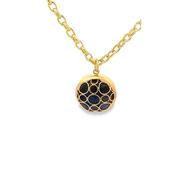 LABRODORITE VERMEIL PENDANT