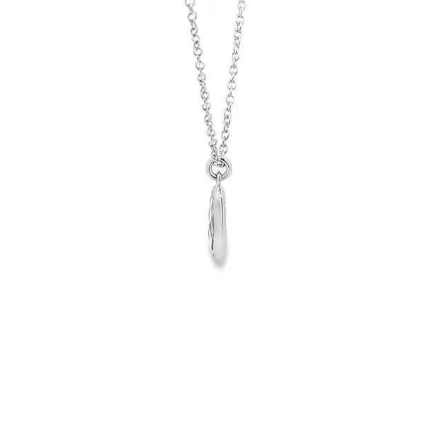 BLUE TOPAZ STERLING SILVER RECTANGULAR BEZEL SET PENDANT