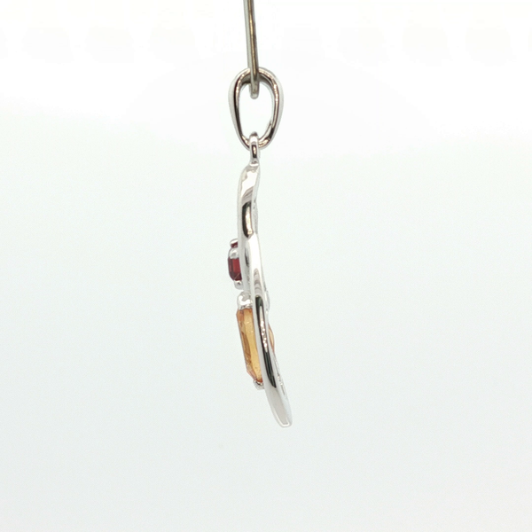 0.75CTW CITR & GARNET: 0.75CTW CITRINE AND GARNET FREE-FORM PENDANT Image 2 Lester Martin Dresher, PA