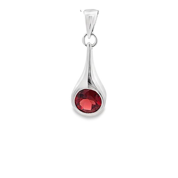 1.17CT GARNET PENDANT Lester Martin Dresher, PA