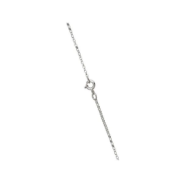1.4MM STERLING SILVER WITH RHODIUM ROLO CHAIN MEASURING 18