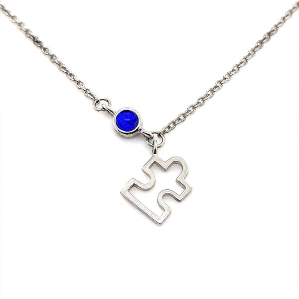 PUZZLE PIECE NECKLACE Lester Martin Dresher, PA