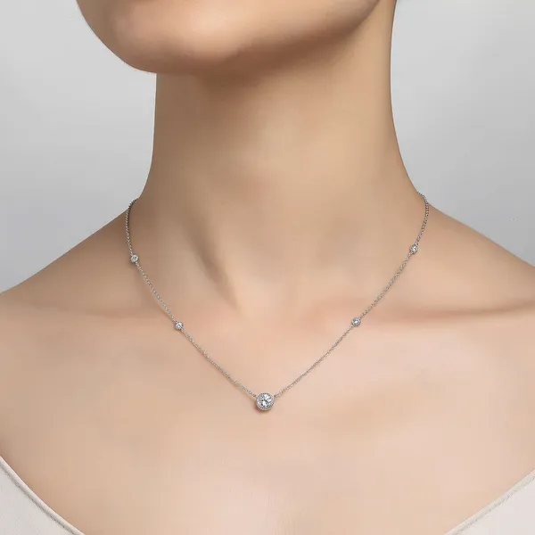 0.78 CTW 18* STATION NECKLACE