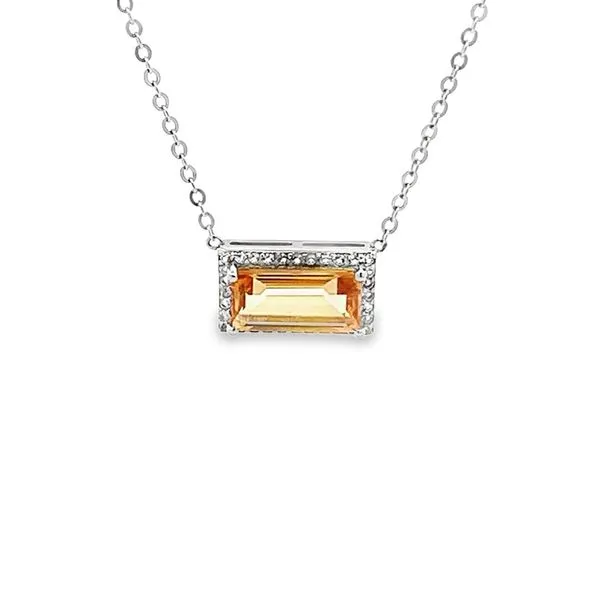 1.20CTW GOLDEN CITRINE NECKLACE Lester Martin Dresher, PA