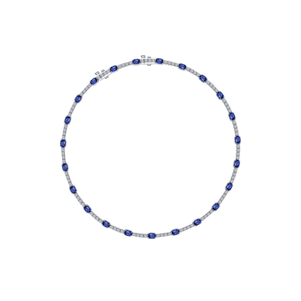 20.93CTW CUSHION CUT LAB GROWN SAPPHIRES AND LAFONN'S SIGNATURE LASSAIRE CLEAR SIMULATED DIAMONDS Lester Martin Dresher, PA