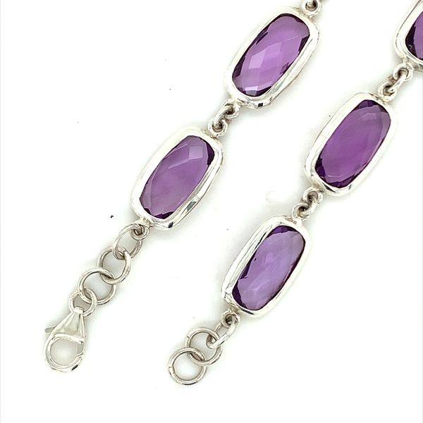 STERLING AND AMETHYST BRACELET Image 2 Lester Martin Dresher, PA