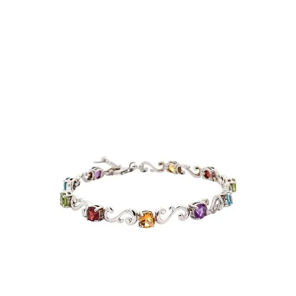 5.50CT MULTI STONE STERLING BRACELET Image 2 Lester Martin Dresher, PA