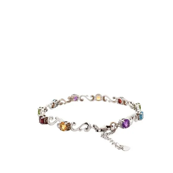 5.50CT MULTI STONE STERLING BRACELET Image 4 Lester Martin Dresher, PA