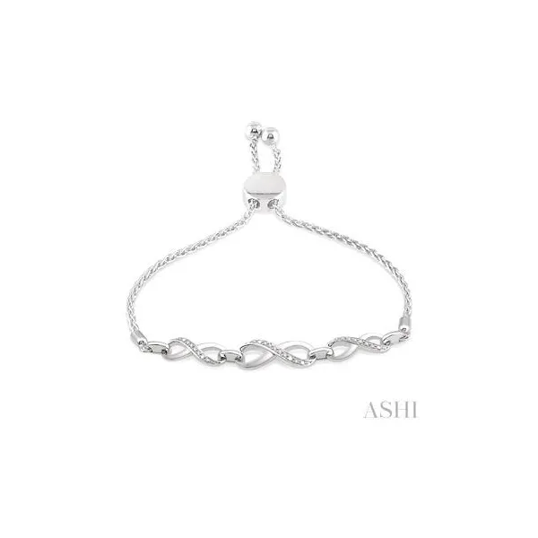 0.07CTW SS BOLO INFINI :0.07CTW STERLING SILVER  DIAMOND ...