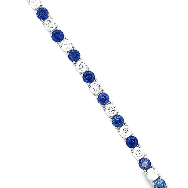 BLUE AND WHITE TENNIS BRACELET Image 2 Lester Martin Dresher, PA