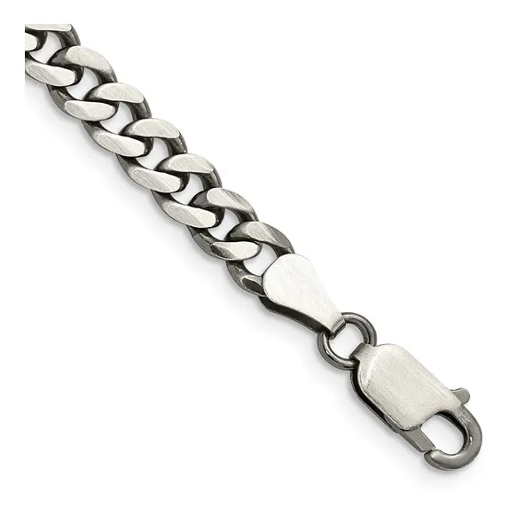 6MM CURB CHAIN IN STERLING SILVER Image 3 Lester Martin Dresher, PA