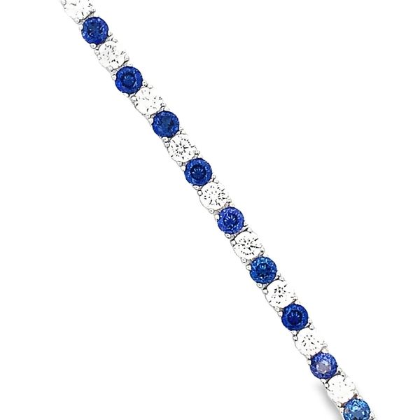 BLUE AND WHITE TENNIS BRACELET Image 2 Lester Martin Dresher, PA
