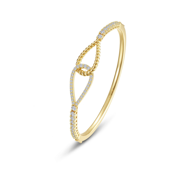 GOLD PLATED STERLING SILVER CONTINUUM GRADUATED BEZEL BANGLE BRACELET TOPPER Image 3 Lester Martin Dresher, PA