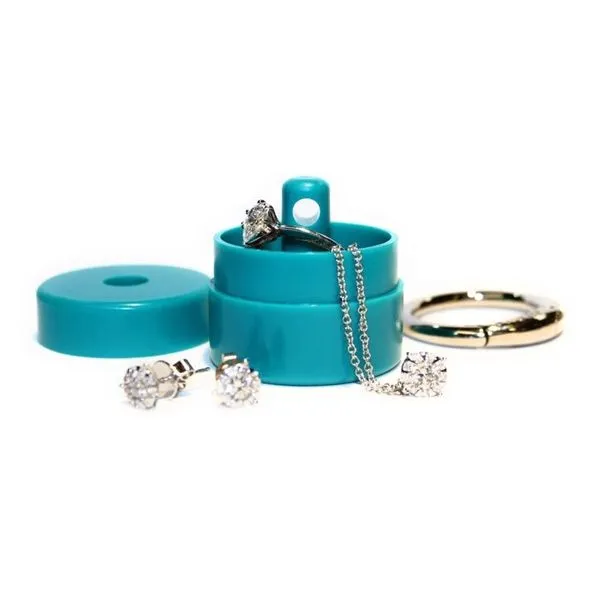 TURQOISE  LION LATCH, PROTECTS YOUR SMALL JEWELRY ON THE GO Lester Martin Dresher, PA