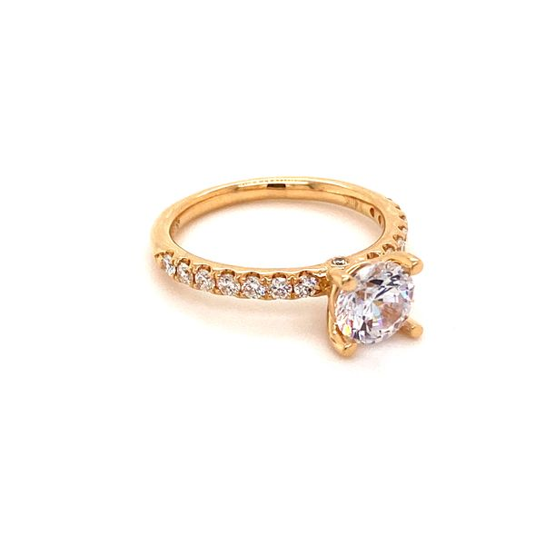 14Kt Yellow Gold Diamond Micro-Prong Semi-Mount Ring Image 2 Lake Oswego Jewelers Lake Oswego, OR