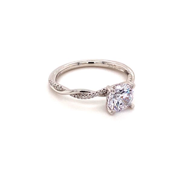 14Kt White Gold Diamond Twist Semi-Mount Engagement Ring Image 2 Lake Oswego Jewelers Lake Oswego, OR