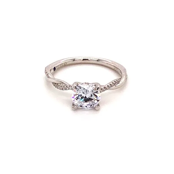 14Kt White Gold Diamond Twist Semi-Mount Engagement Ring Lake Oswego Jewelers Lake Oswego, OR