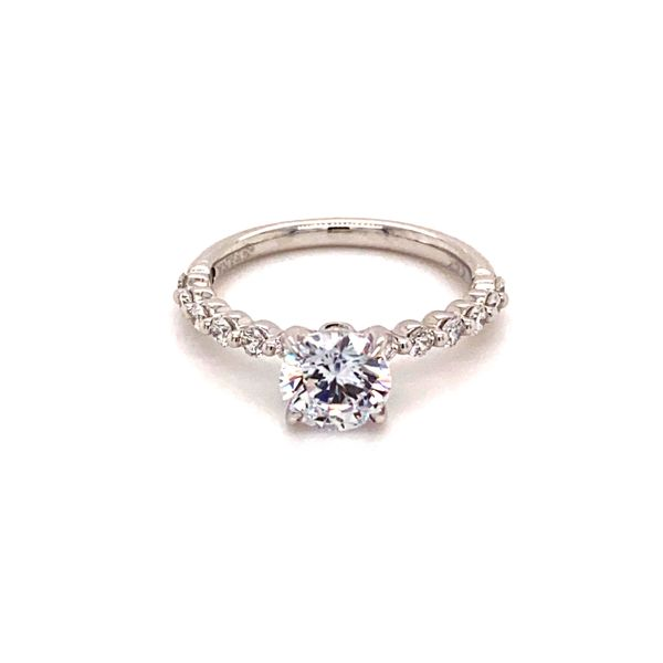 14Kt White Gold Diamond Shared Prong Semi-Mount Engagement Ring Lake Oswego Jewelers Lake Oswego, OR