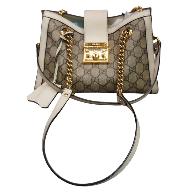 Gucci Padlock Small Supreme Leather Top Handle Tote Lumina Gem Wilmington, NC