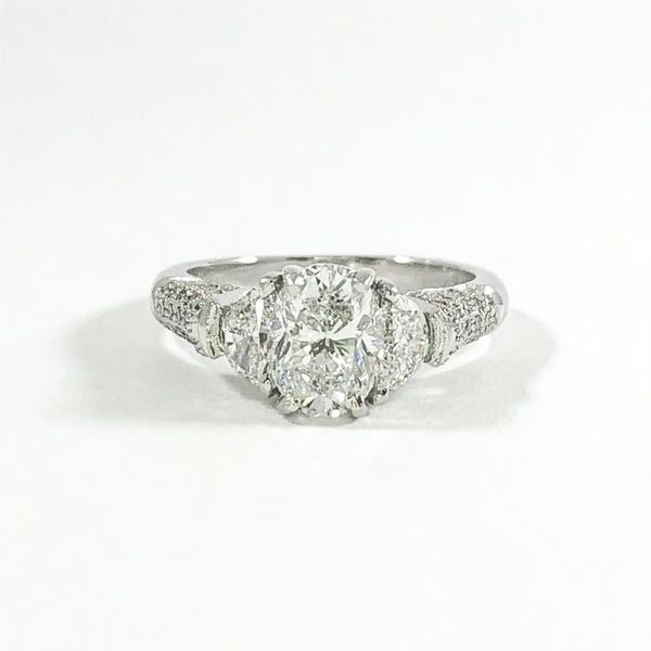 1.52ct Oval Diamond Engagement Ring - D Color and SI2 Clarity Lumina Gem Wilmington, NC