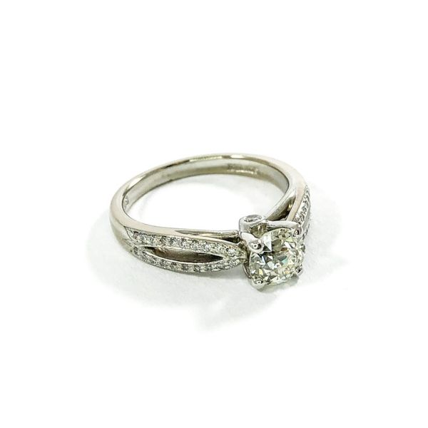 Old European Cut Diamond Engagement Ring -  I-J Color SI1 Clarity Image 2 Lumina Gem Wilmington, NC