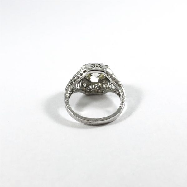 Old European Cut Diamond and Platinum Engagement Ring - J-K Color VS1 Clarity Image 3 Lumina Gem Wilmington, NC