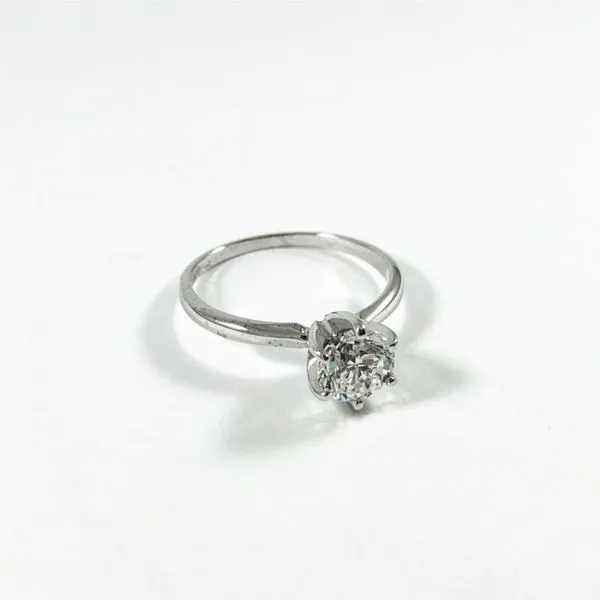 1.03ct Round Diamond Solitaire Engagement Ring - F Color SI1 Clarity - EGL Certified Image 2 Lumina Gem Wilmington, NC