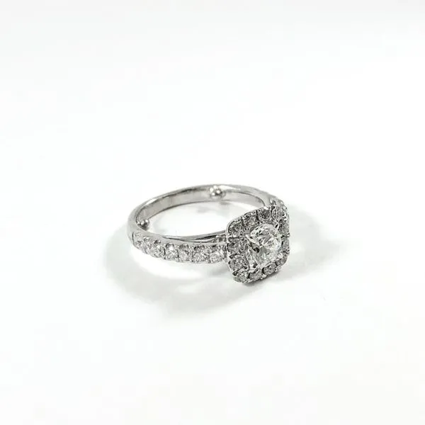 Forevermark .47ct Round Diamond Engagement Ring in .53ctw Diamond Setting Image 2 Lumina Gem Wilmington, NC