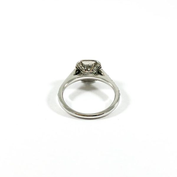 .90ctw Cushion Cut Diamond Engagement Ring - Diamond Halo and White Gold Setting - E Color VS2 Clarity Image 3 Lumina Gem Wilmington, NC