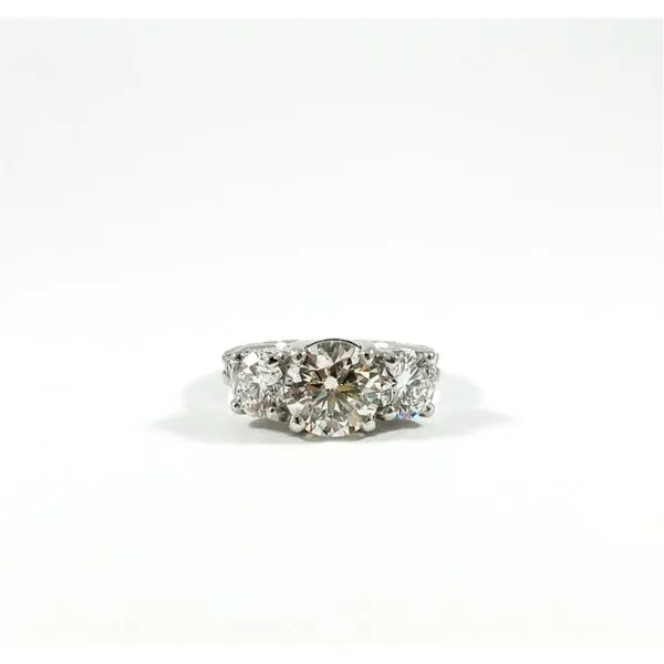 2ct  I-J Color SI1 Clarity Round Diamond in a 2ctw  G-H Color VS Clarity and Platinum Setting Lumina Gem Wilmington, NC