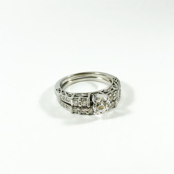 Engagement Ring and Wedding Band Set - IGI Graded - E Color SI1 Clarity Image 2 Lumina Gem Wilmington, NC