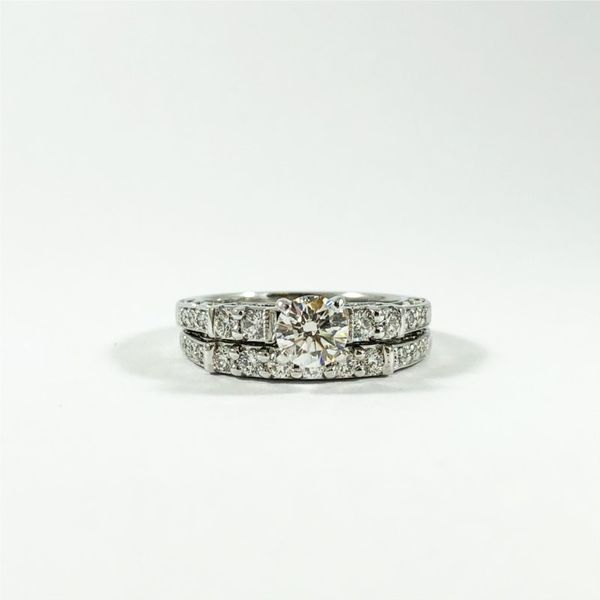 Engagement Ring and Wedding Band Set - IGI Graded - E Color SI1 Clarity Lumina Gem Wilmington, NC