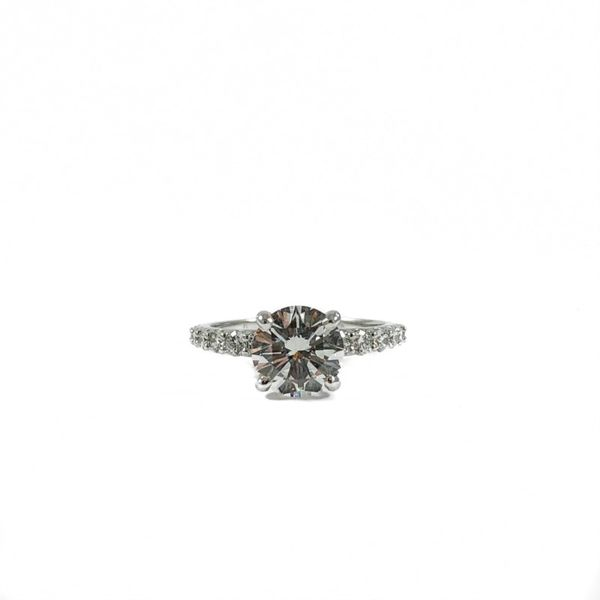 1.78ct GIA Certified Round Diamond in a Diamond and Platinum Setting - Engagement Ring Lumina Gem Wilmington, NC